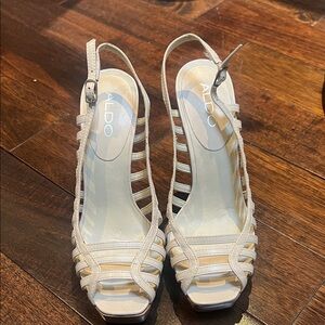 Aldo Women's Beige Strappy Heels